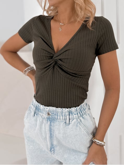 BLUZKA COMETTI CIEMNY KHAKI