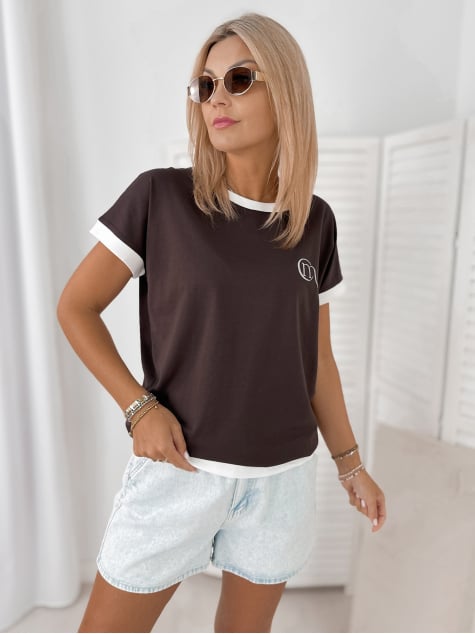 BLUZKA HADI CIEMNOBRĄZOWA