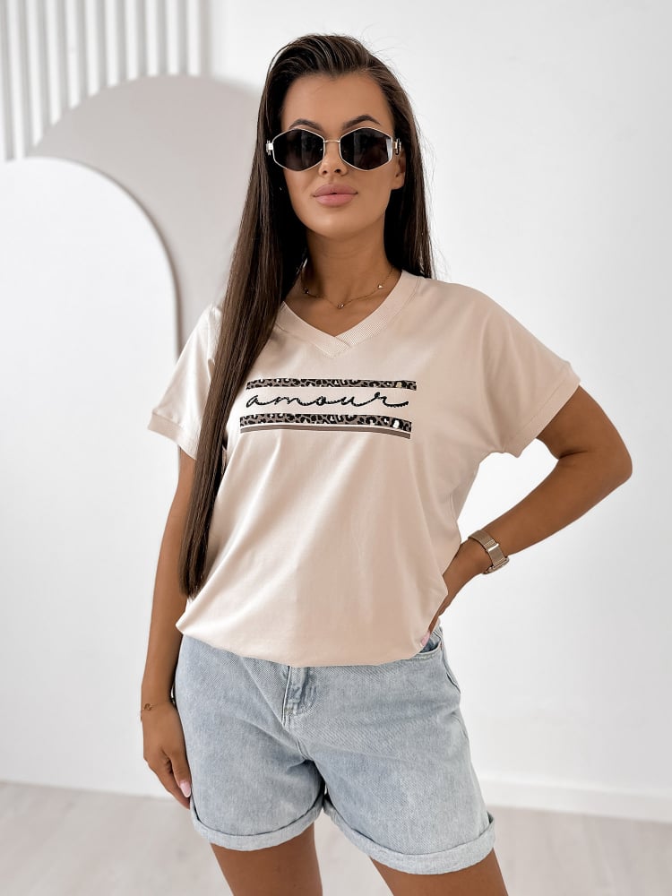 BLUZKA WITERS BEŻOWA
