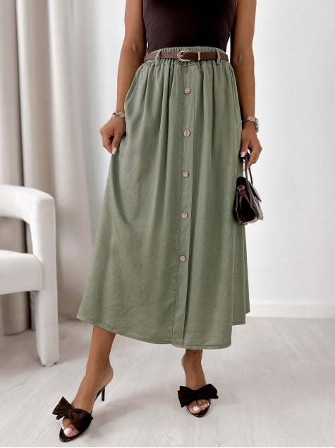 SPÓDNICA SCARLA KHAKI
