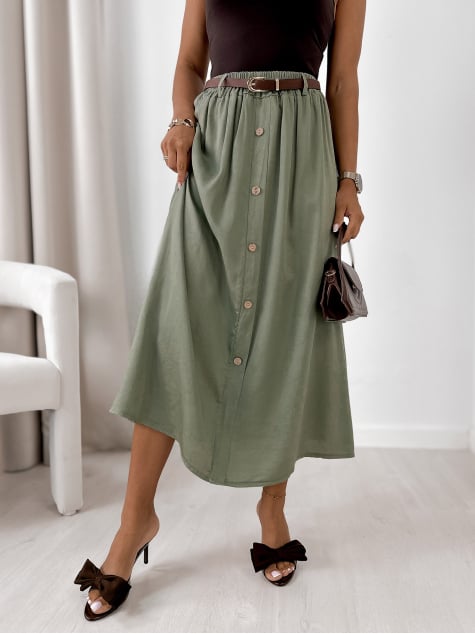 SPÓDNICA SCARLA KHAKI