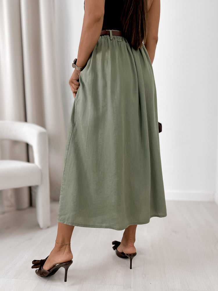 SPÓDNICA SCARLA KHAKI