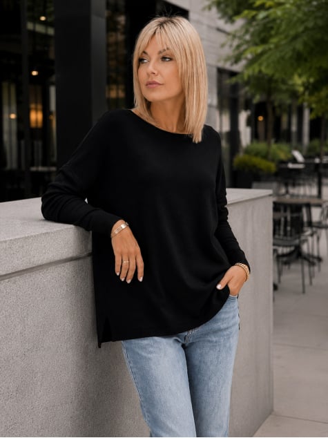 SWETER TROMSO CZARNY