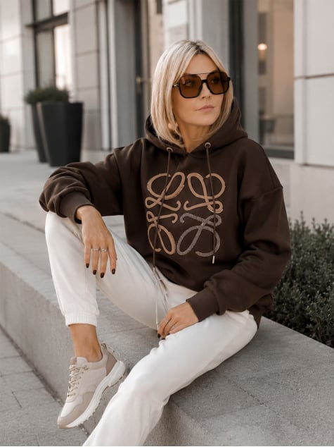BLUZA VICENZA CIEMNOBRĄZOWA