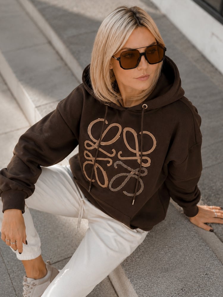 BLUZA VICENZA CIEMNOBRĄZOWA