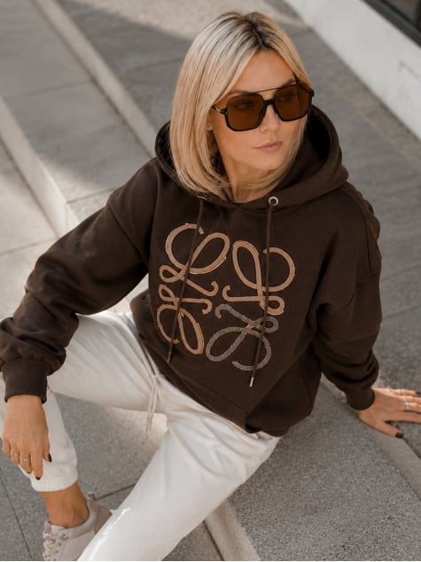 BLUZA VICENZA CIEMNOBRĄZOWA