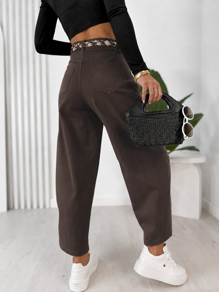 SPODNIE DELANEY BRĄZOWE