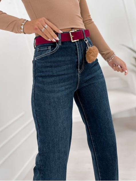 SPODNIE HOLLOW CIEMNOJEANSOWE