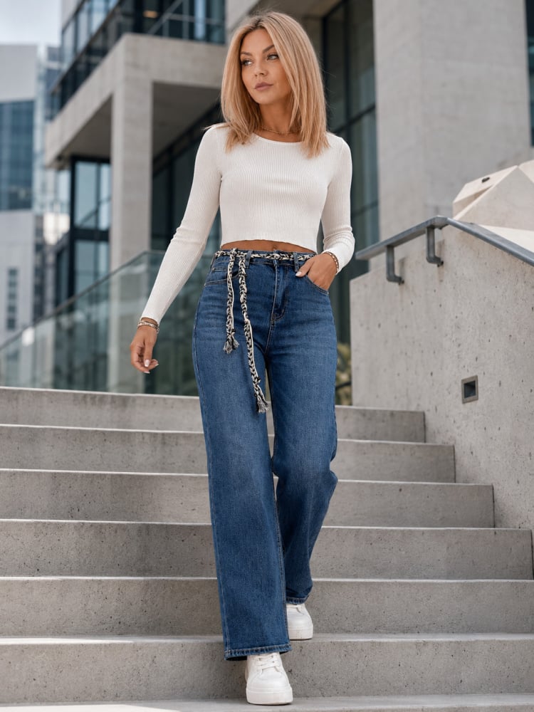 SPODNIE SARA JEANSOWE
