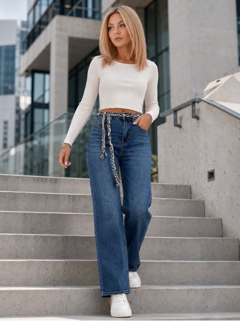 SPODNIE SARA JEANSOWE