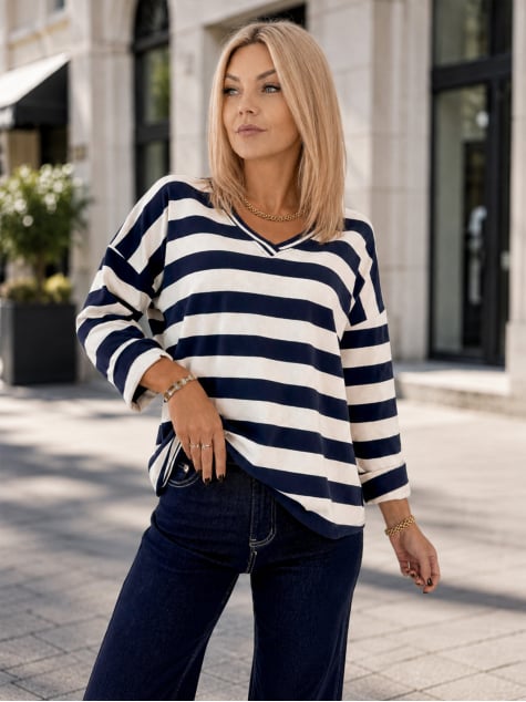 BLUZKA SOLVEIG GRANATOWA