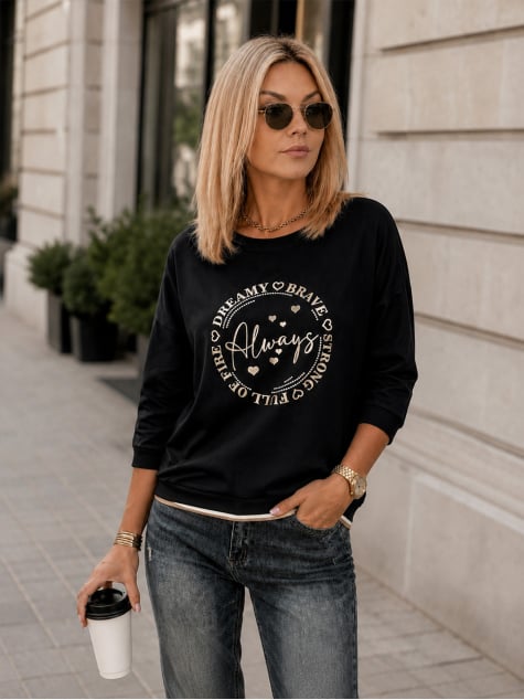 BLUZKA SUENO CZARNA