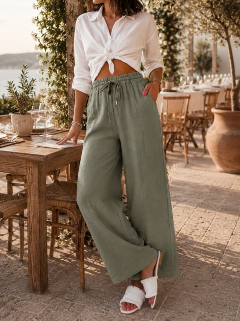 SPODNIE ENJOY KHAKI