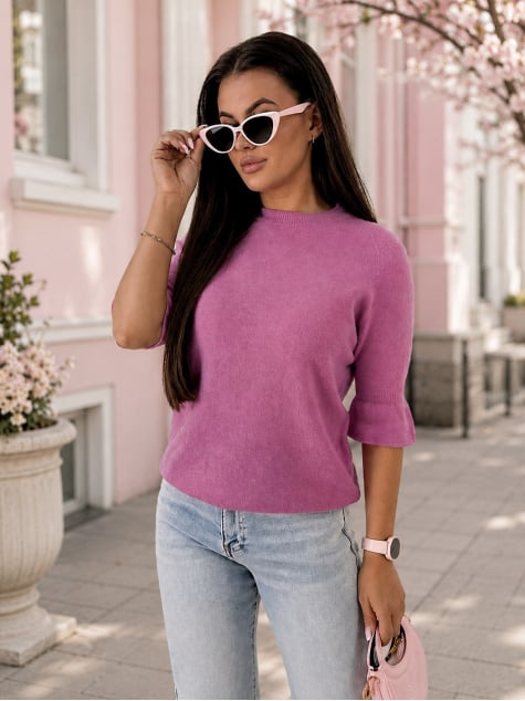 SWETER BRETANE LILIOWY