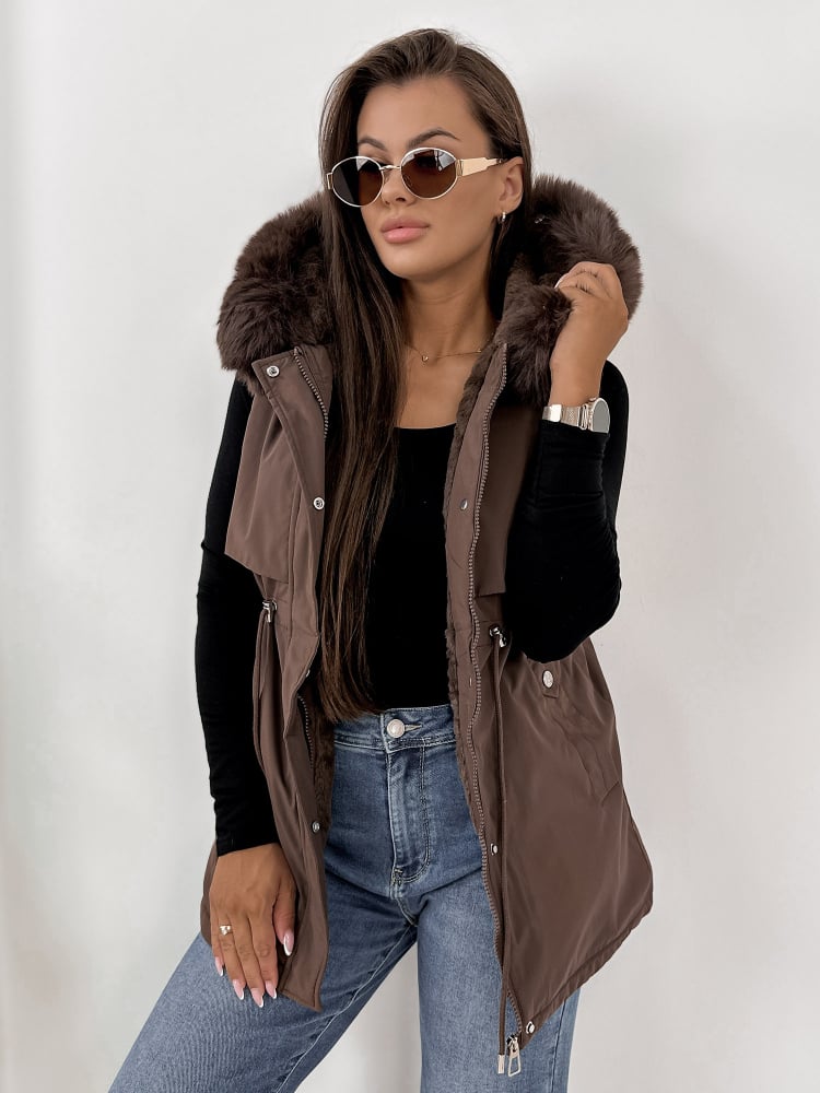 KURTKA KEDA BRĄZOWA
