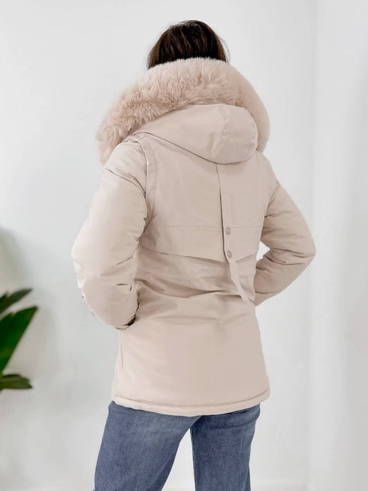 KURTKA KEDA KREMOWA