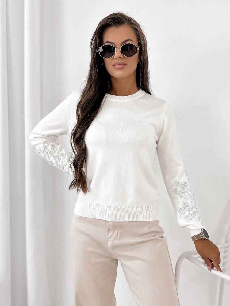 SWETER CAMBER ECRU