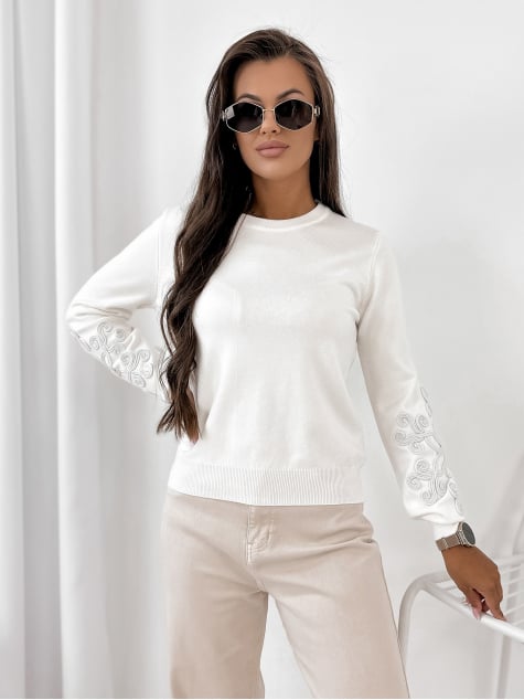 SWETER CAMBER ECRU