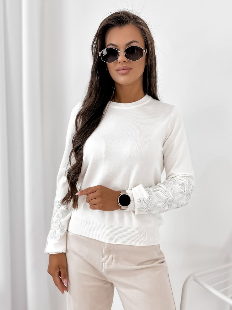 SWETER CAMBER ECRU