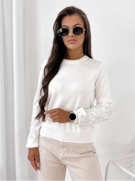 SWETER CAMBER ECRU