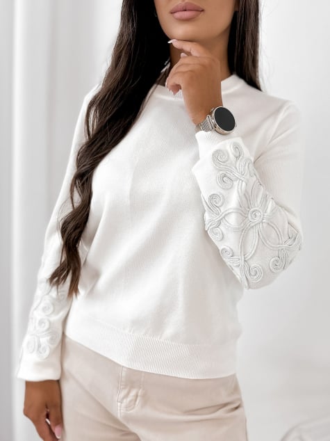 SWETER CAMBER ECRU