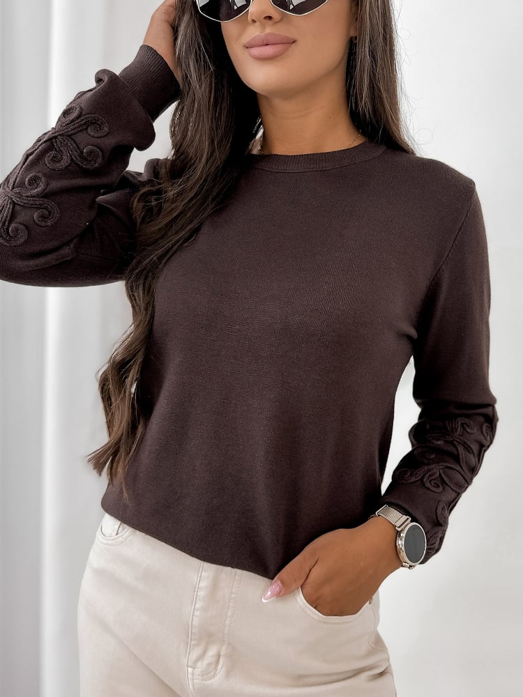 SWETER CAMBER CIEMNOBRĄZOWY