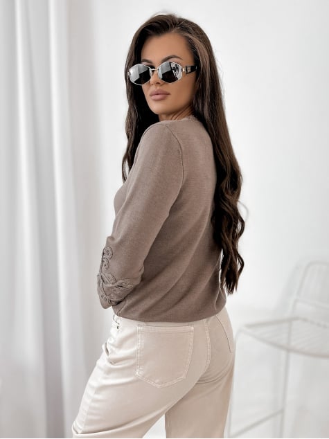 SWETER CAMBER JASNOBRĄZOWY