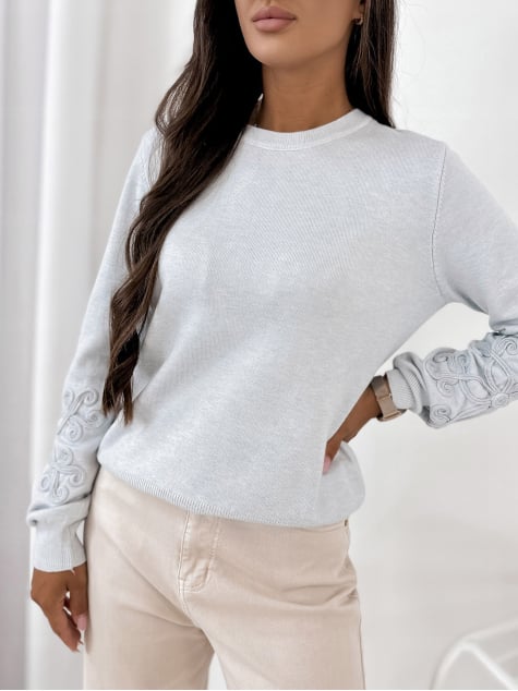 SWETER CAMBER SZARY