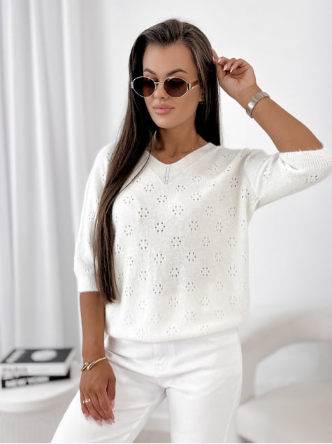 SWETER BASAVI ECRU