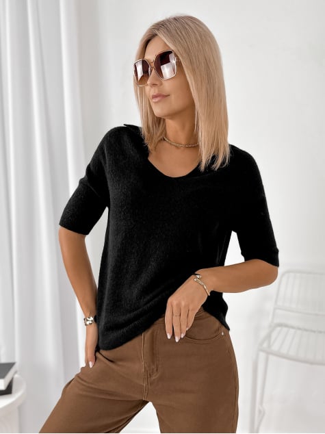 SWETER CONEL CZARNY
