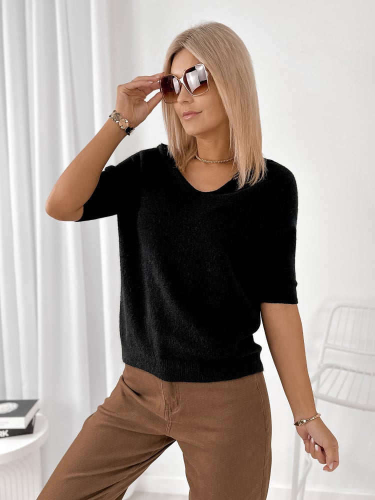 SWETER CONEL CZARNY