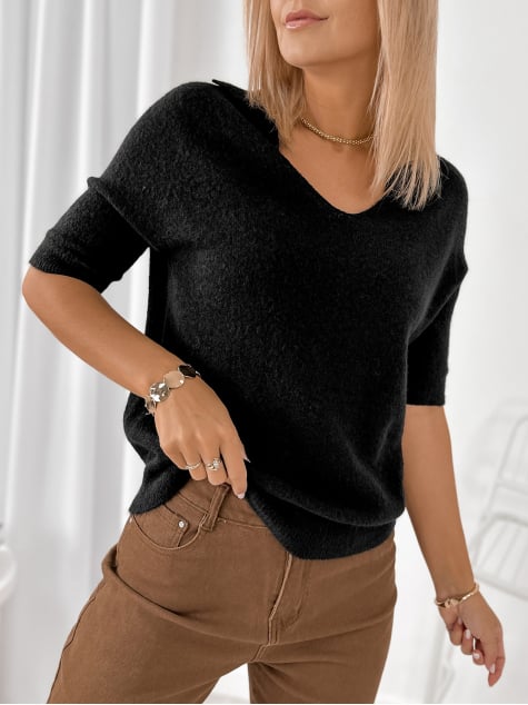 SWETER CONEL CZARNY
