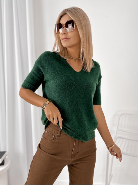 SWETER CONEL ZIELONY