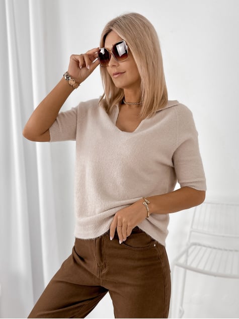 SWETER CONEL BEŻOWY