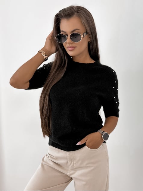 SWETER ETERO CZARNY