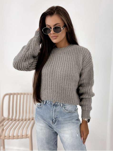 SWETER LIATHE SZARY