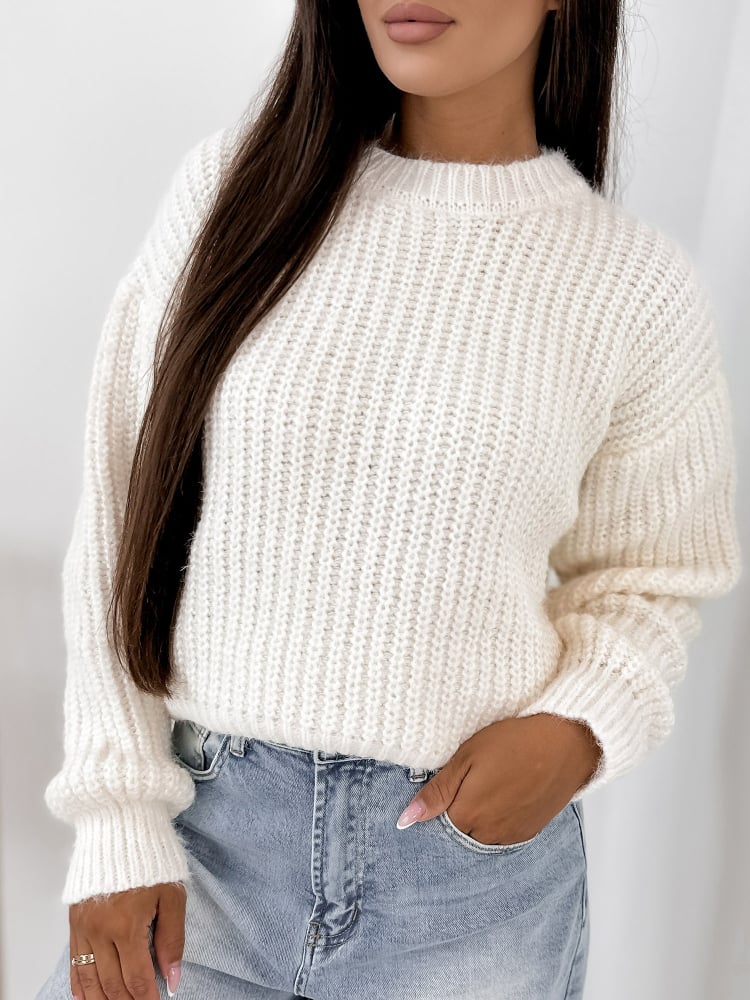 SWETER LIATHE ECRU