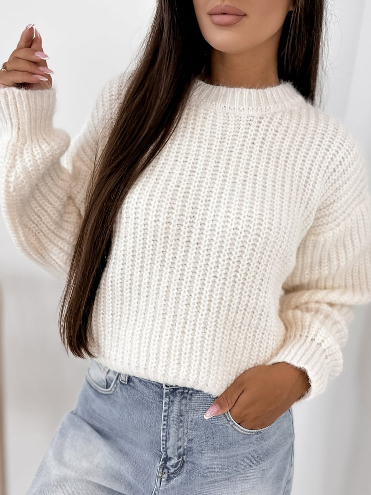 SWETER LIATHE ECRU