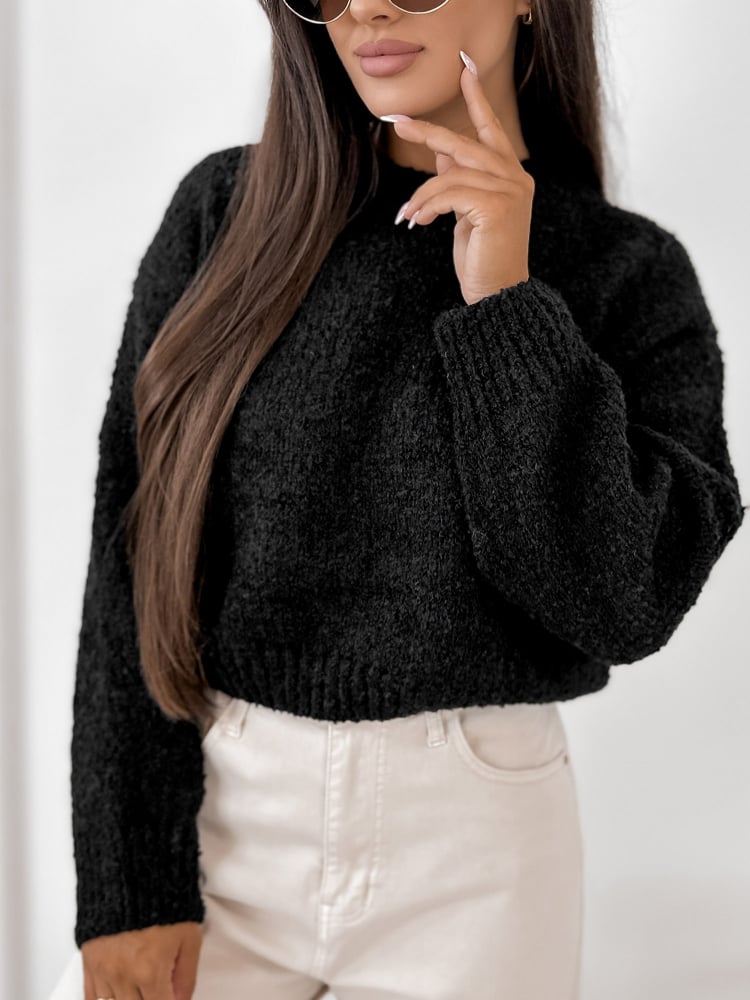 SWETER SEYONE CZARNY