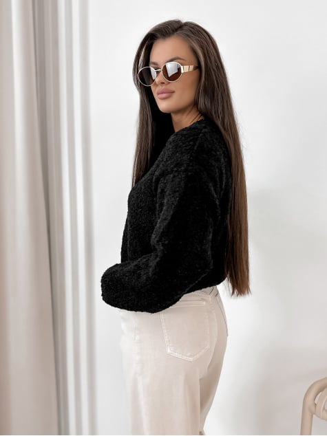 SWETER SEYONE CZARNY