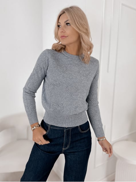 SWETER EZARIAN SZARY
