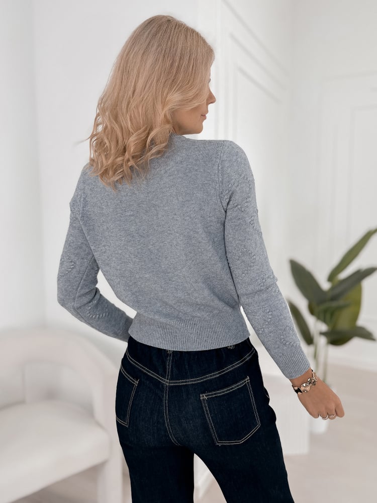 SWETER EZARIAN SZARY