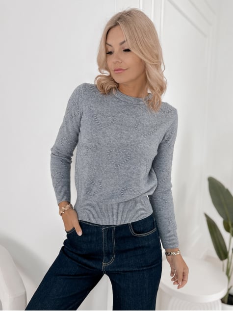 SWETER EZARIAN SZARY