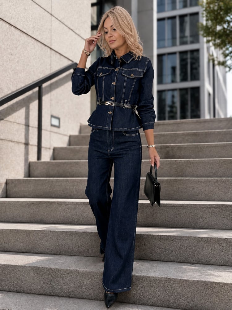 KOMPLET HARROW JEANSOWY