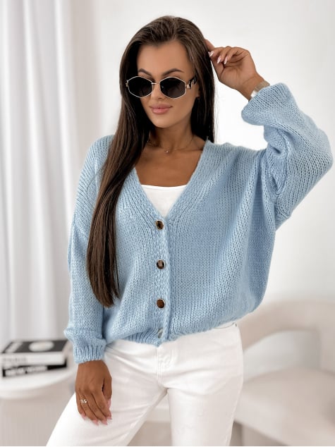 SWETER COSTANZA BŁĘKITNY