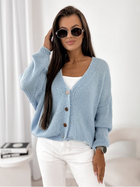 SWETER COSTANZA BŁĘKITNY