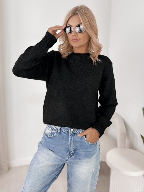 SWETER VISERIN CZARNY