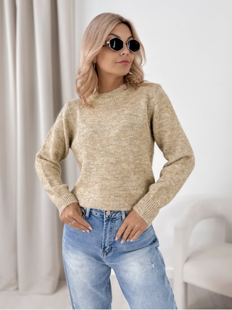 SWETER VISERIN KARMELOWY