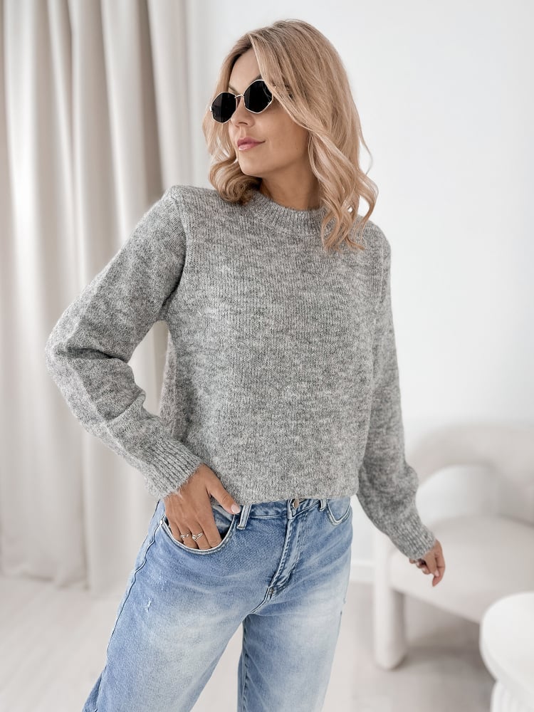 SWETER VISERIN SZARY