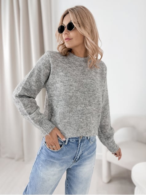 SWETER VISERIN SZARY